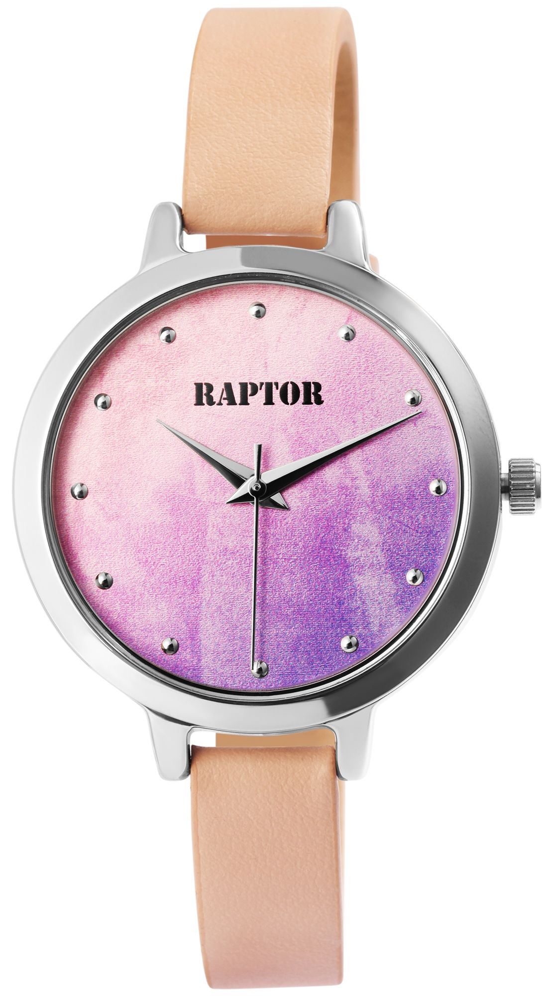 RAPTOR Damenuhr "Smooth" mit Echt Lederband