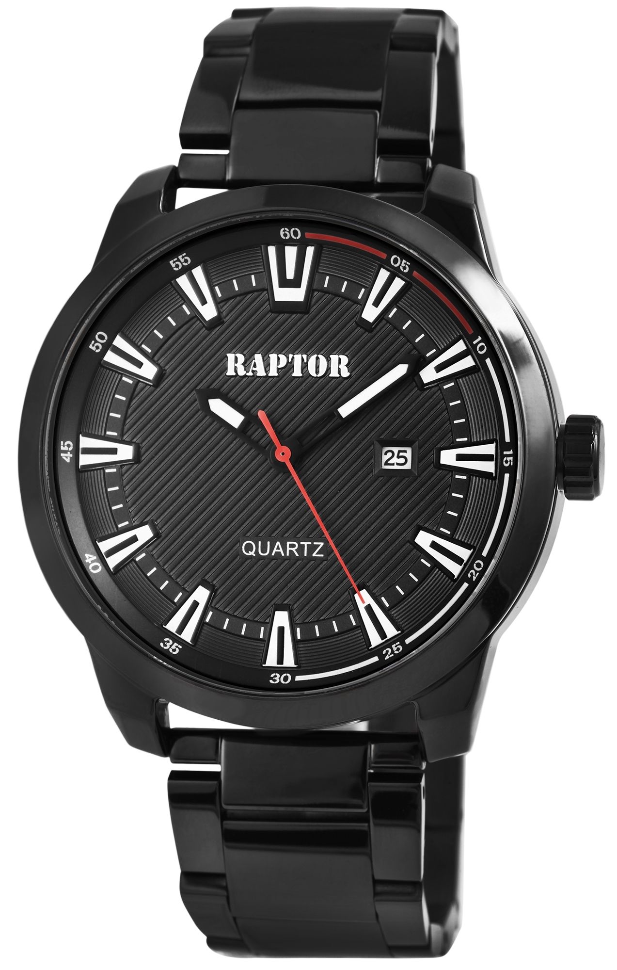 RAPTOR Herrenuhr "Hettik" mit Edelstahlband
