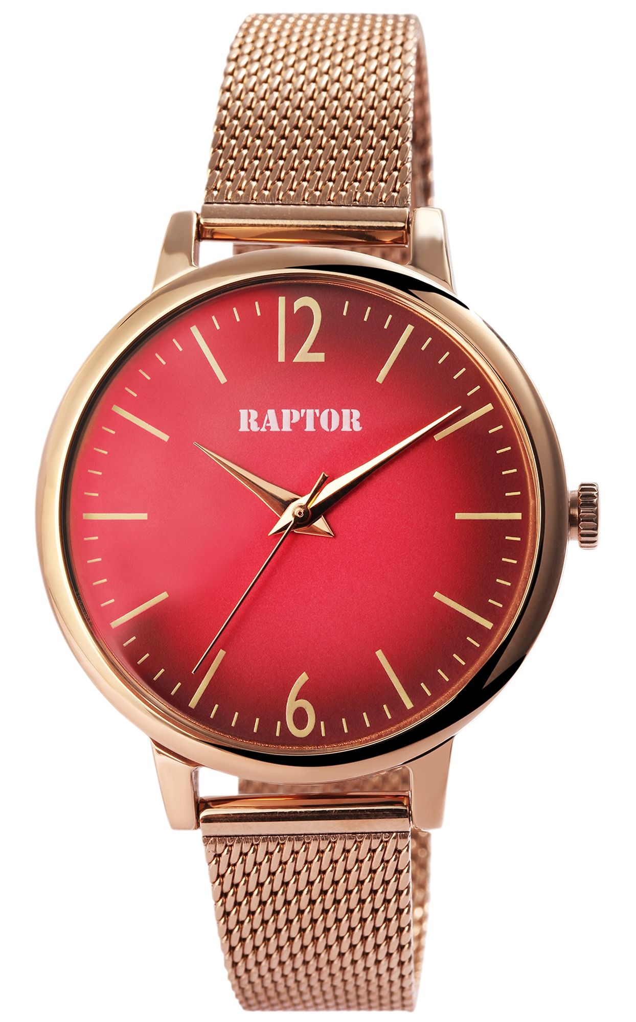 RAPTOR Damenuhr "Milena" mit Edelstahl Meshband