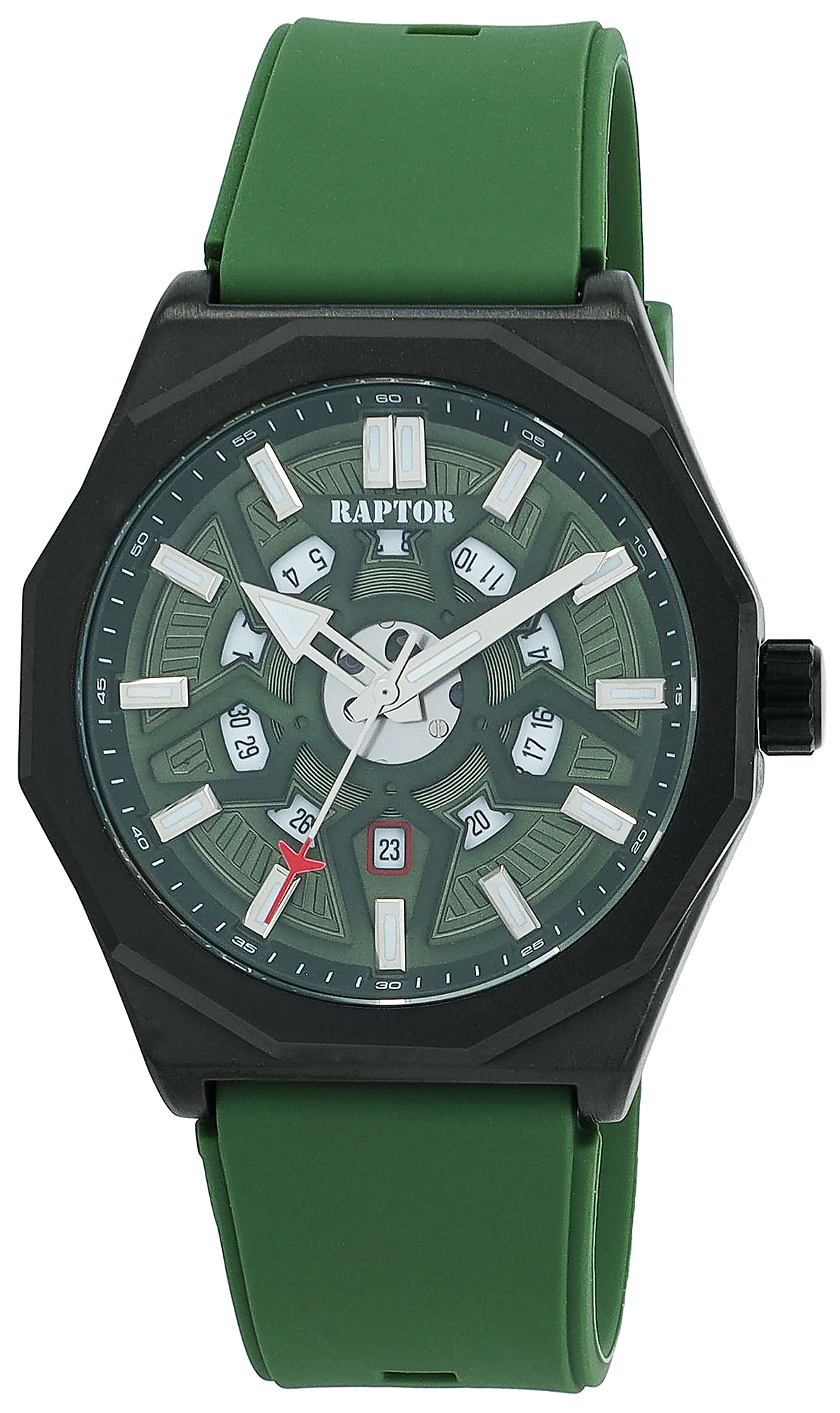 Raptor Herrenuhr mit Silikonband