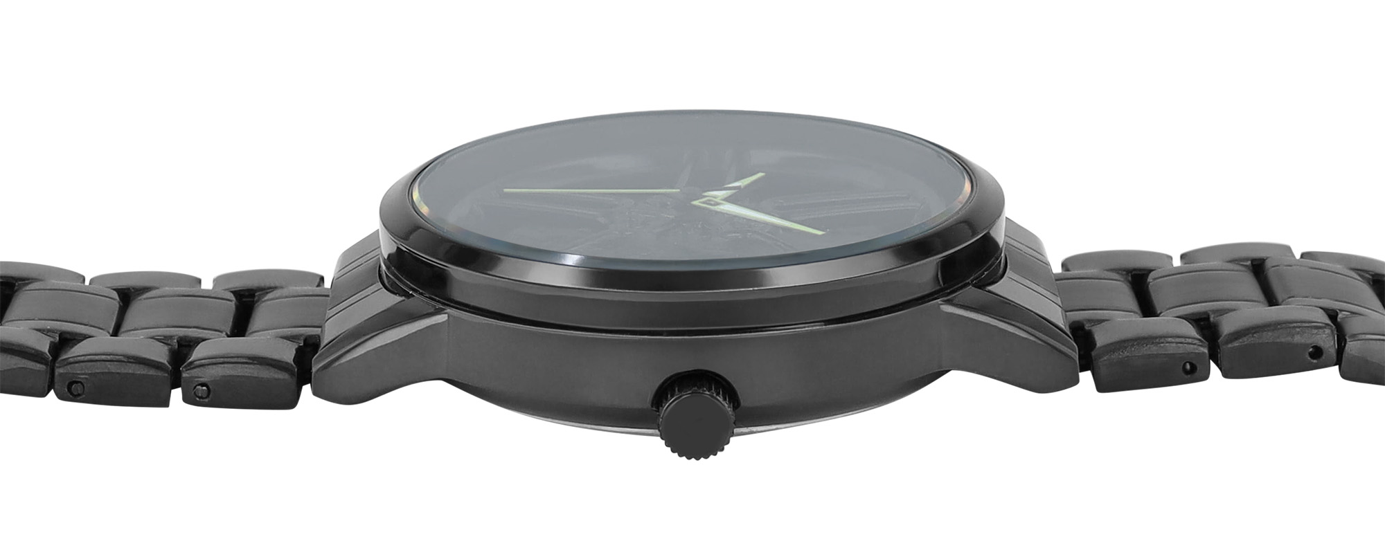 Raptor Herrenuhr "Kurt" mit rotierender Felge und Edelstahlband, Ø 42 mm, 3 ATM