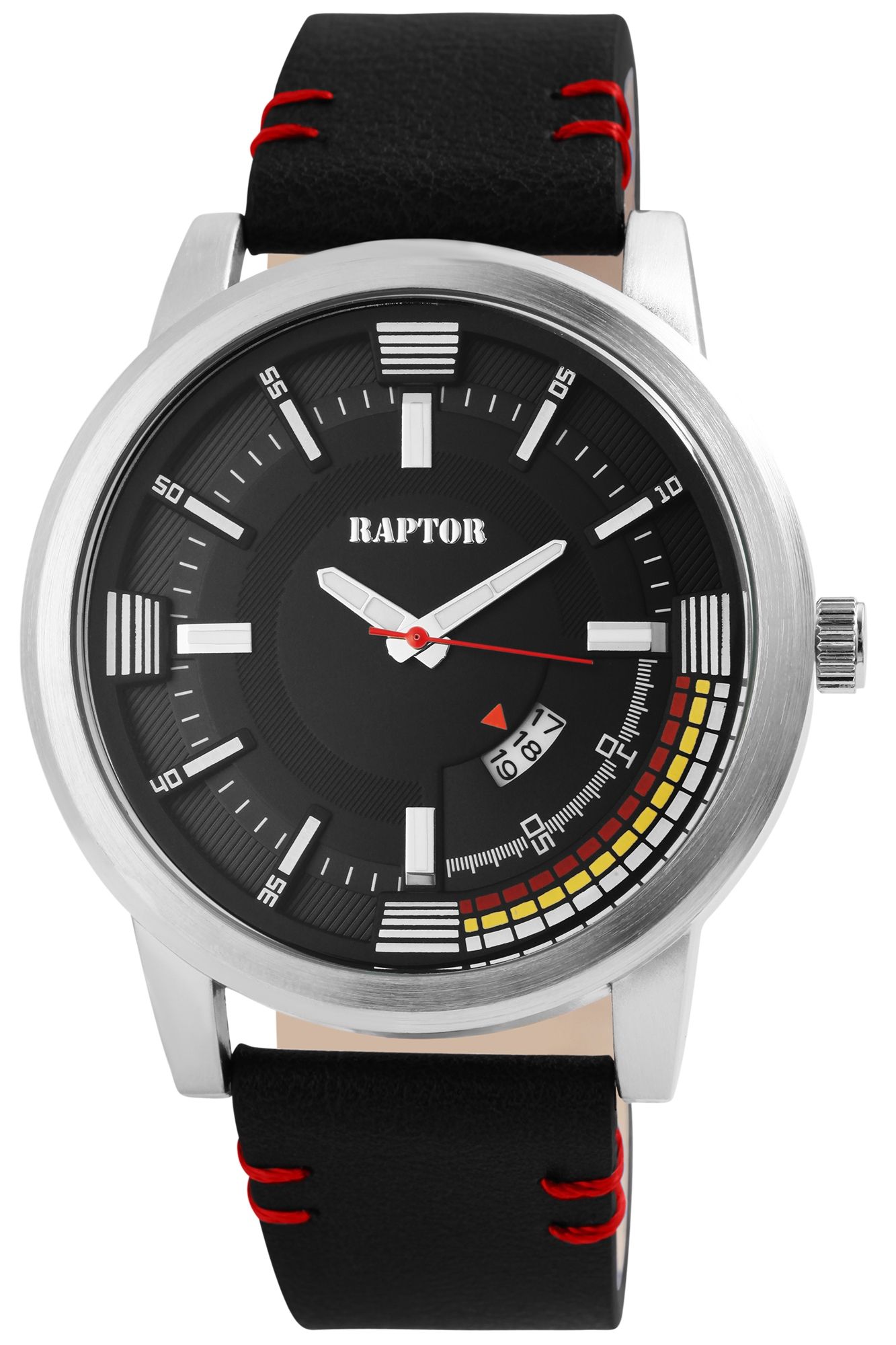Raptor Herrenuhr "Accom" mit Echt Lederband