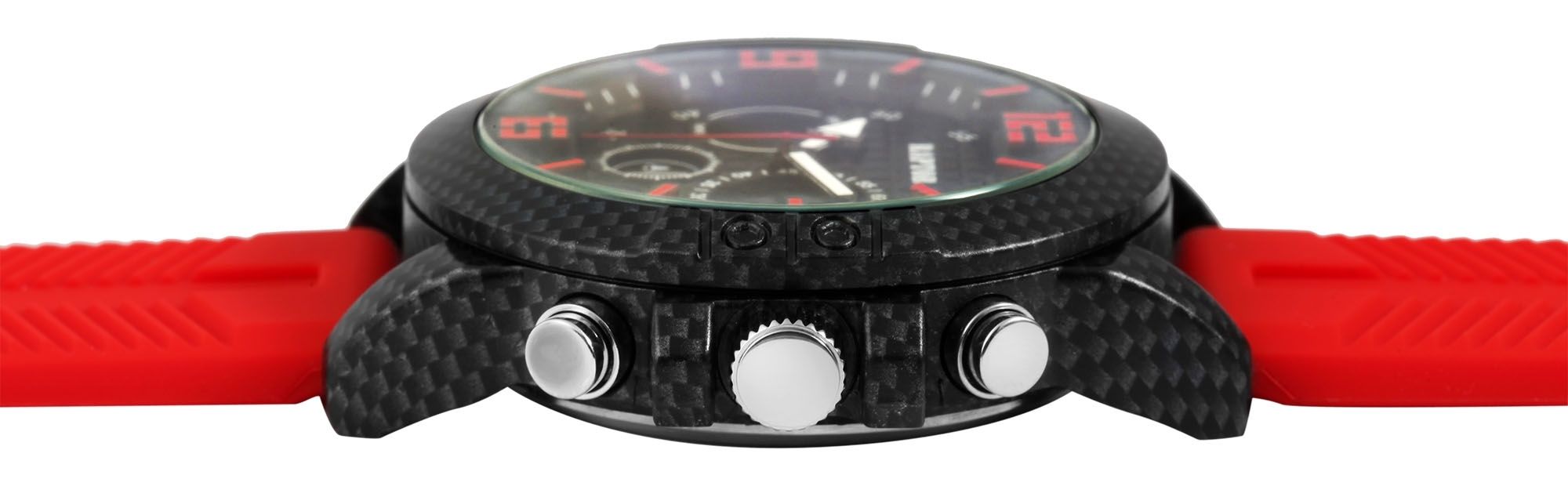 Raptor Herrenarmbanduhr "Sportsman" analog und digital, mit Kautschukband