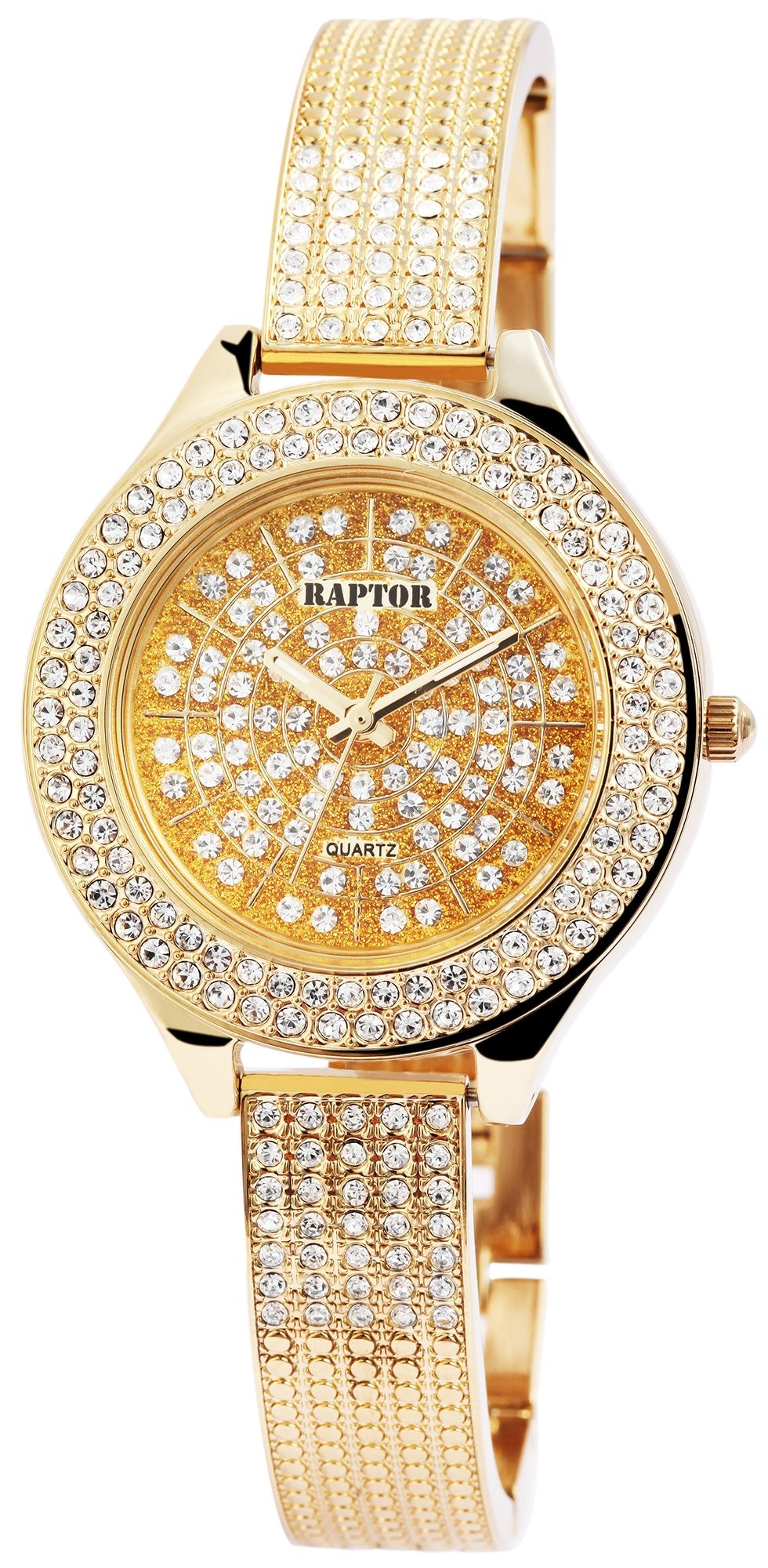 Raptor Damenuhr "Suela" mit Metallarmband, goldfarben