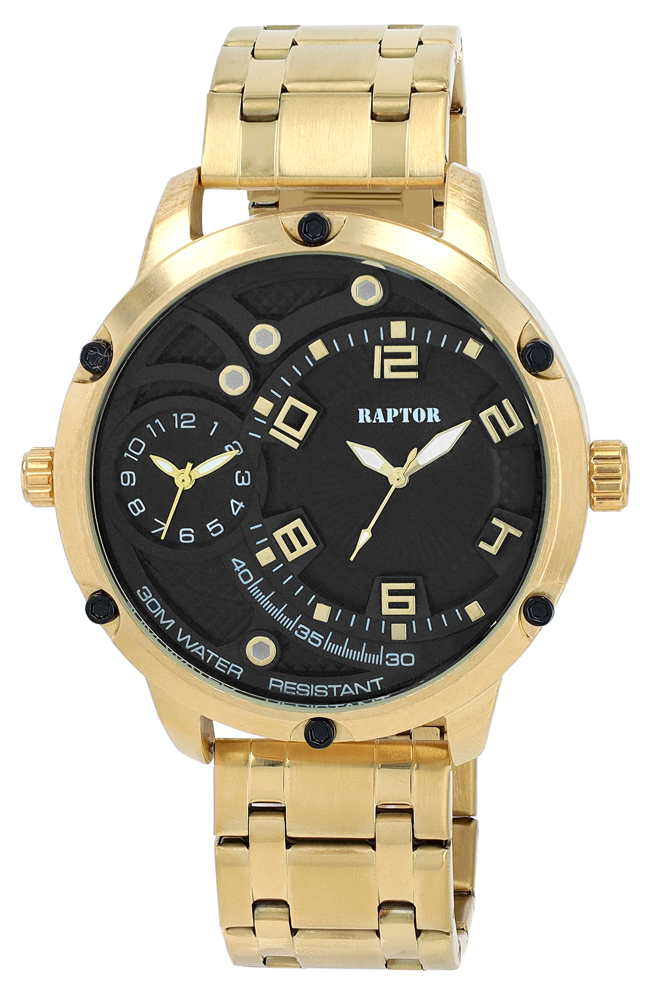 Raptor Herrenuhr mit Edelstahlarmband