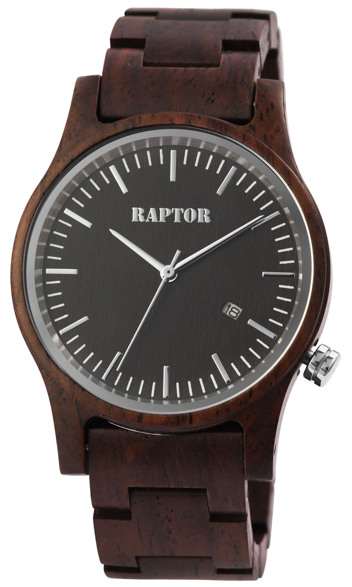Raptor Unisexuhr "Varun" aus Leadwood