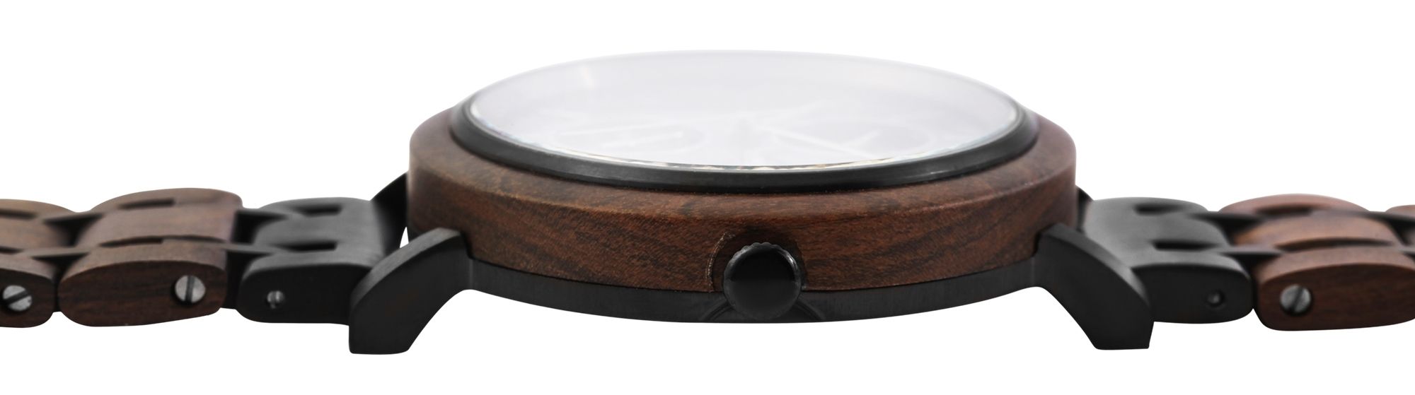 RAPTOR LIMITED Herrenuhr "Marble" mit Multifunktionsuhrwerk, Edelstahl mit Holz