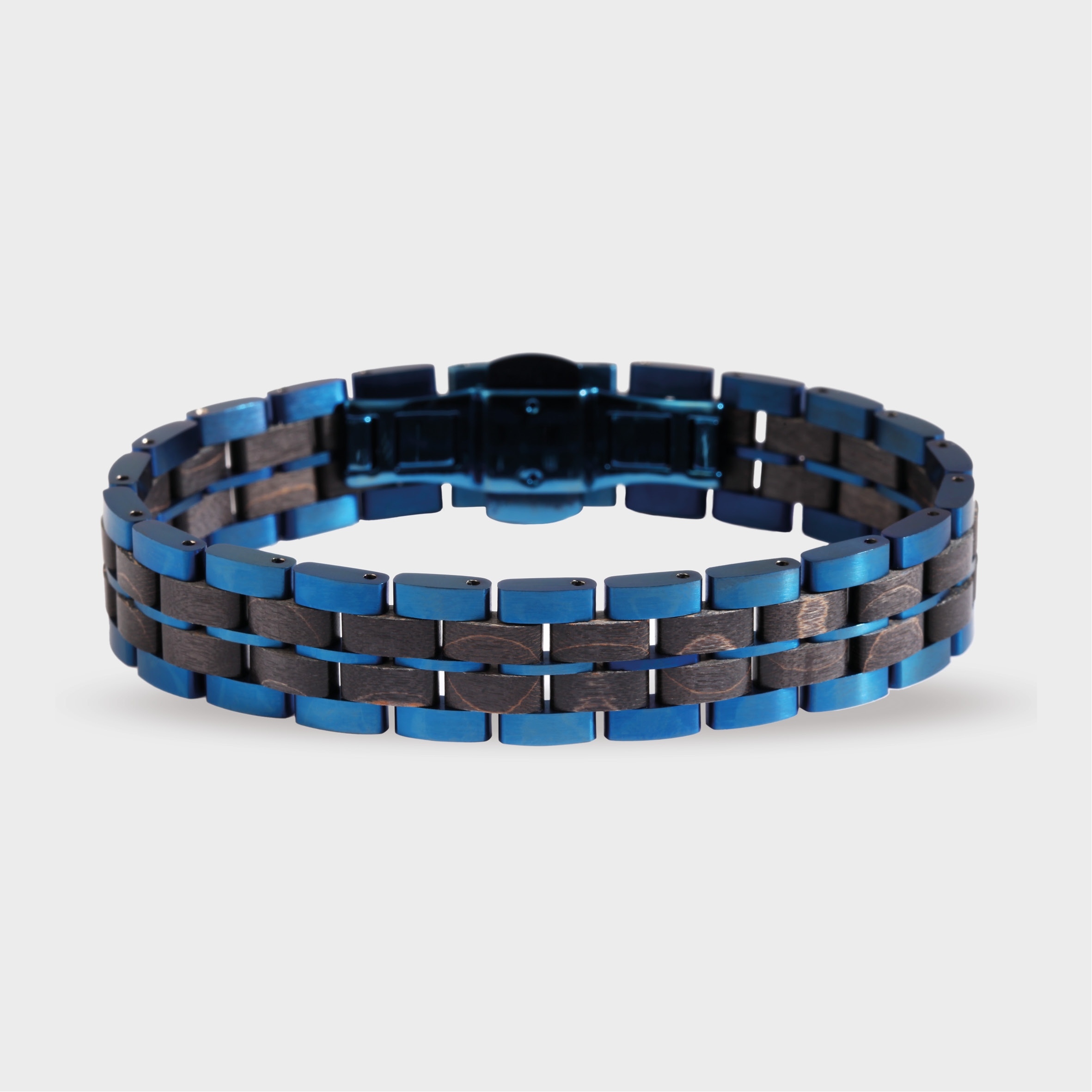 Raptor Armband aus Edelstahl und Ahornholz, kürzbar