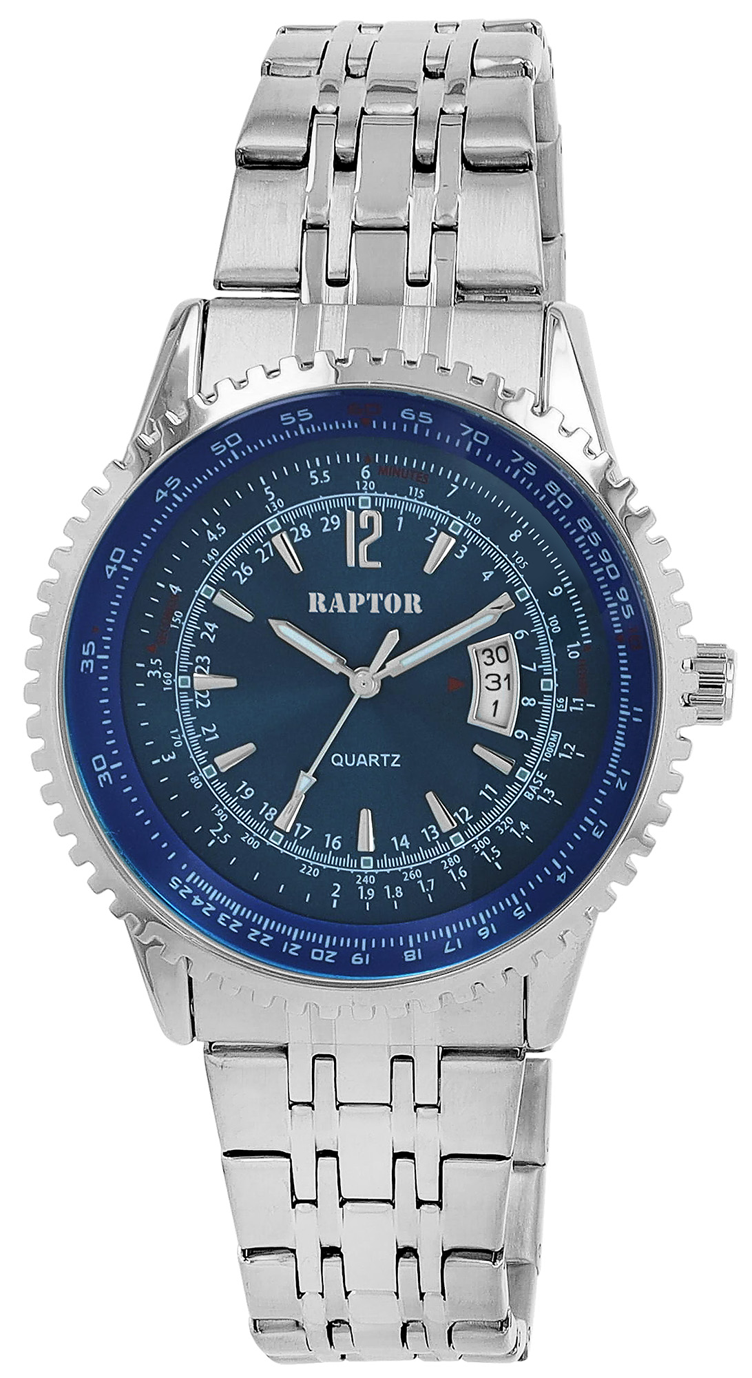 Raptor Herrenuhr "Finley" mit Edelstahlarmband