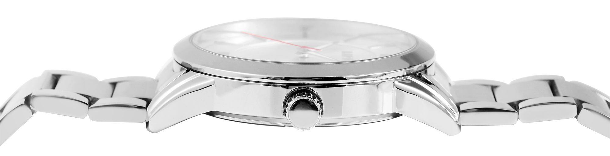 Raptor Herrenuhr "Karlton" mit Edelstahlarmband, Datumsanzeige, silberfarben