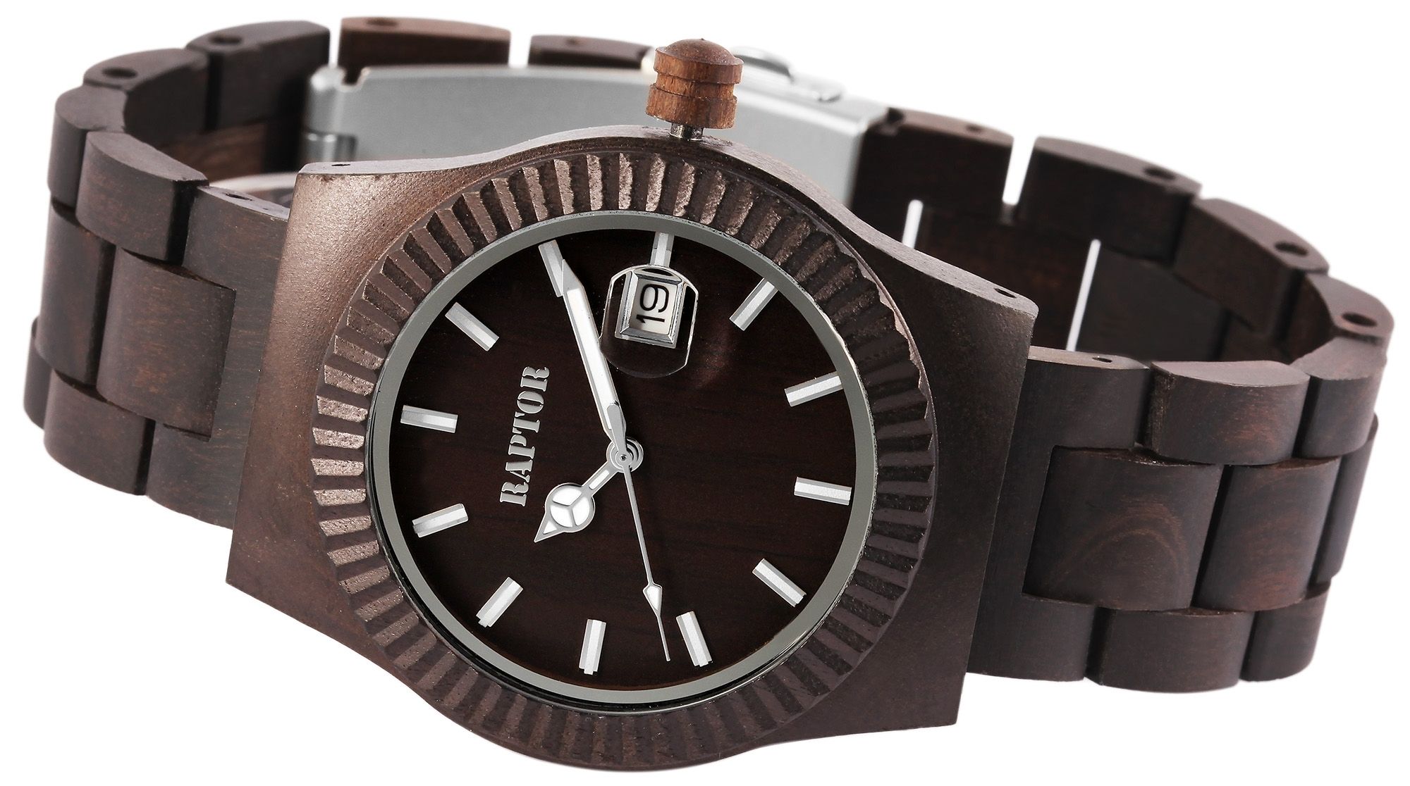 Raptor Damenuhr "Earthy" mit Sandelholzarmband