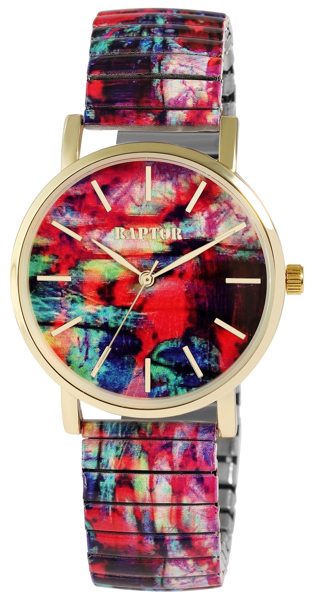 Raptor Damenarmbanduhr "Colorful Edition" mit Zugband, Ø 36 mm