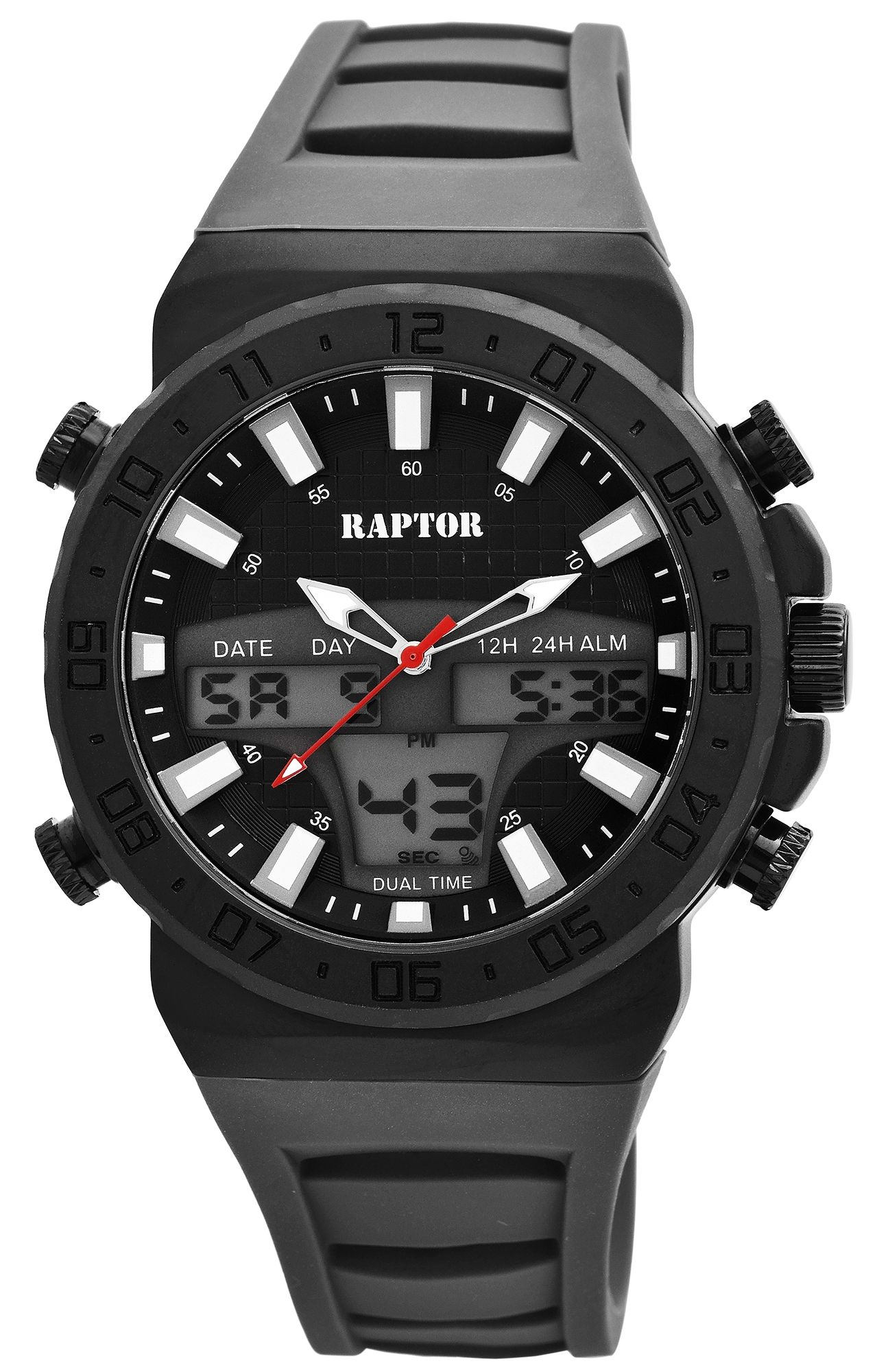 Raptor  Herrenuhr "Taser" mit Kautschukband