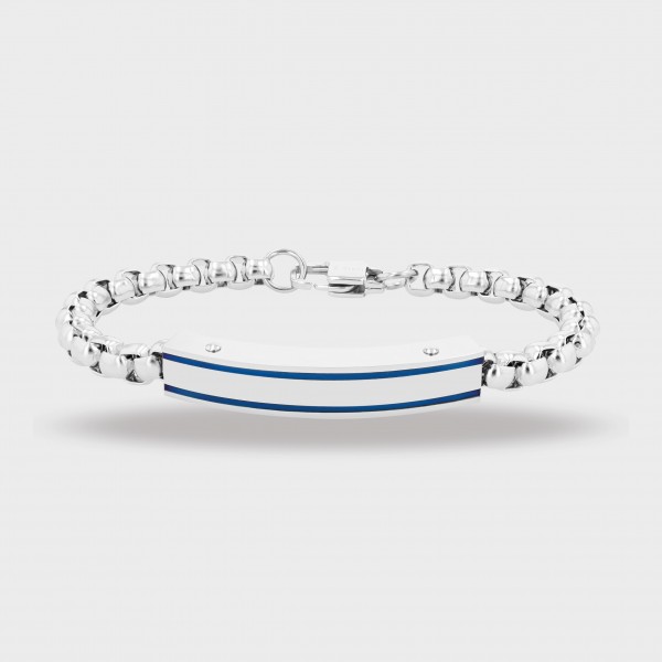 Raptor Venezia bracelet with engraving plate, stainless steel