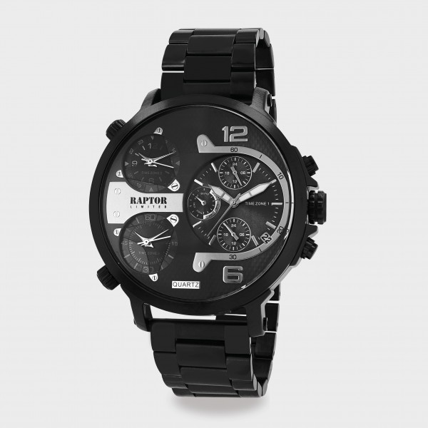 RAPTOR LIMITED men&#039;s watch &quot;Maximus&quot; with stainless steel bracelet